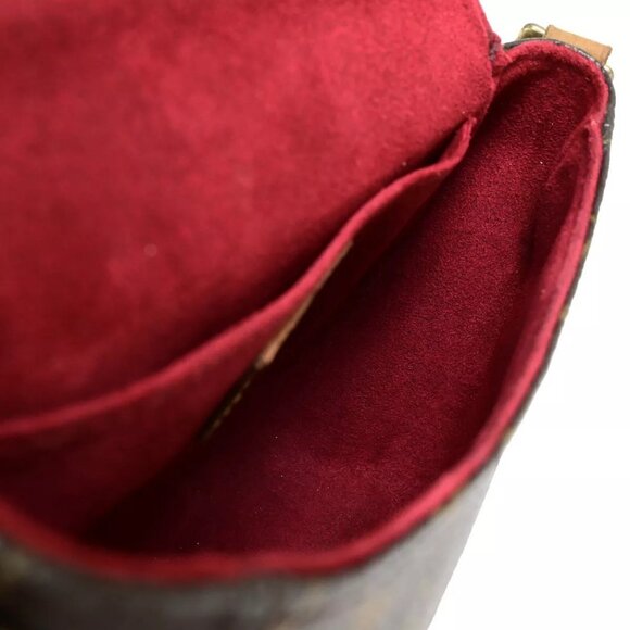 LOUIS VUITTON LV Tambourine Shoulder Bag Monogram Leather Brown - Picture 11 of 16